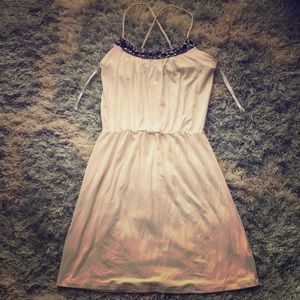 TART cream beaded design dress